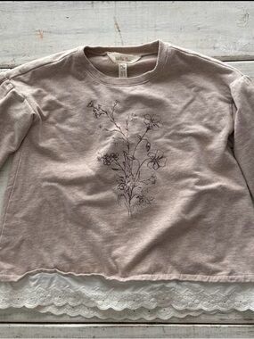 Matilda Jane Floral Lace Hem Top